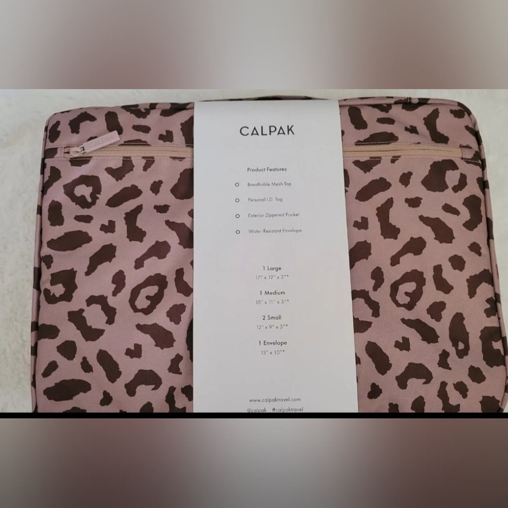 Calpak Leopard Packing Cubes - Picture 2 of 5